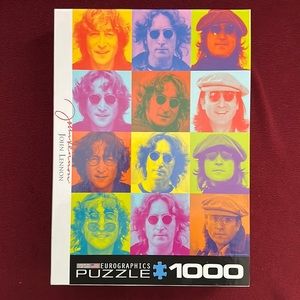 John Lennon 1000 piece puzzle. All pieces are there and in a ziploc